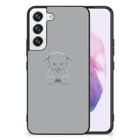 Samsung Galaxy S22 Hoesje Grijs Baby Olifant - thumbnail