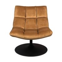 Dutchbone Fauteuil 'Bar' Velvet, kleur Goud - thumbnail