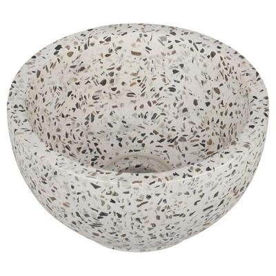 Differnz River waskom - 23x23x12cm - terrazzo zwart/wit 36.102.24 Differnz River waskom - 23x23x12cm - terrazzo zwart/wit 36.102.24