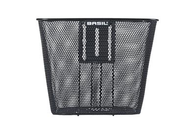 Fietsmand Basil Bilbao met vaste montage 26 x 22 x 27 cm - zwart