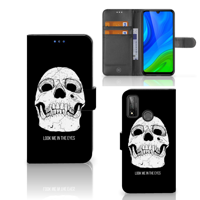 Telefoonhoesje met Naam Huawei P Smart 2020 Skull Eyes - thumbnail