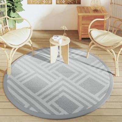 VidaXL Buitenkleed arakil ø160 cm polypropeen grijs