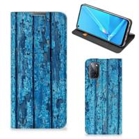 OPPO A52 | A72 Book | Wallet Case | Wood Blue - thumbnail