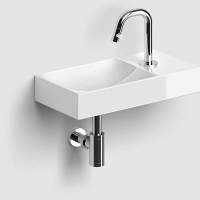 Clou Vale Fontein Met Kraangat Rechts Met Geintegreerde Afvoer Glanzend Wit Keramiek 38 cm Clou Clou Vale Fontein Met Kraangat Rechts Met Geintegreerde Afvoer Glanzend Wit Keramiek 38 cm Clou