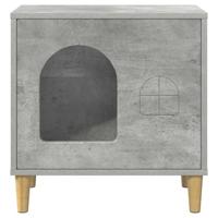 Kattenhuis Beton 51 x 30 x 52 cm Bewerkt hout - thumbnail