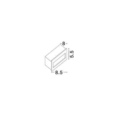 Lyora InbouwlampKrypton wit 8,5cm - 726403