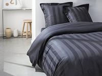 Vandaag prestige vandaag Blate - 220 x 240 cm - 2 personen - 100% katoen satijn - houtskool - thumbnail