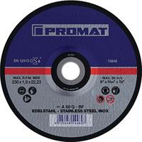 Promat/Tecwerk Doorslijpschijf | RVS | D115x1mm recht | RVS | gat 22,23 mm - 4000841241 - thumbnail