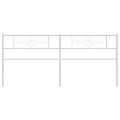 Hoofdbord 200 cm metaal wit