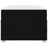 Bedframe met matras Anders Zwart 90 x 190 cm Stof - thumbnail