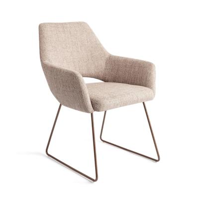 Jesper Home Yanai eetkamerstoel Biscuit Beach slide rose