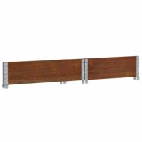 Palletopzetrand 80x60 cm massief grenenhout bruin - thumbnail