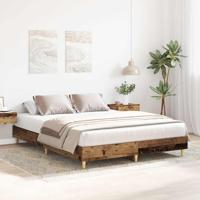 Bedframe zonder matras 140x200 cm spaanplaat bewerkt hout - thumbnail
