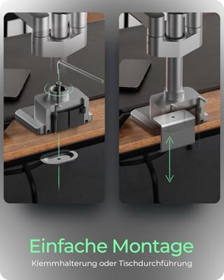 ICY BOX IB-MS525-T 76,2 cm (30 ) Bureau Grijs, Zilver ICY BOX IB-MS525-T 76,2 cm (30 ) Bureau Grijs, Zilver