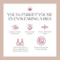 Minimizer Bh Essential minimizer W - Stevige BH met beugel - Sterke ondersteuning - thumbnail