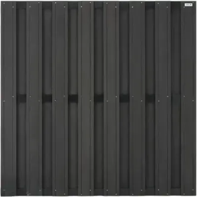 Elephant composiet schutting WPC antraciet 180x180cm