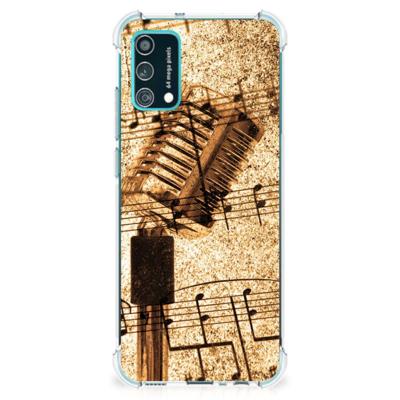 Samsung Galaxy M02s | A02s Anti-shock Hoesje met foto Bladmuziek
