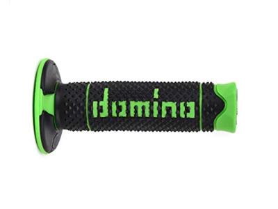 Domino rubber handvat "a260 rubber grip a260 black/green 120mm closed