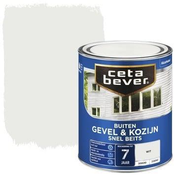 Cetabever Gevel en Kozijn Snel Beits Dekkend Zijdemat - Wit