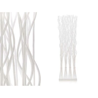Kamerscherm Gift Decor Wit Wilgenhout 50 x 182 x 13 cm 4 Boeketten