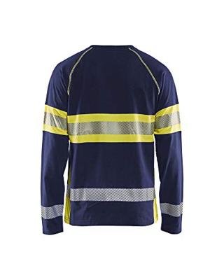 Blåkläder High-Vis T-Shirt lange mouwen 35101030 | Marine/High-Vis Geel | Maat L - 7330509672440