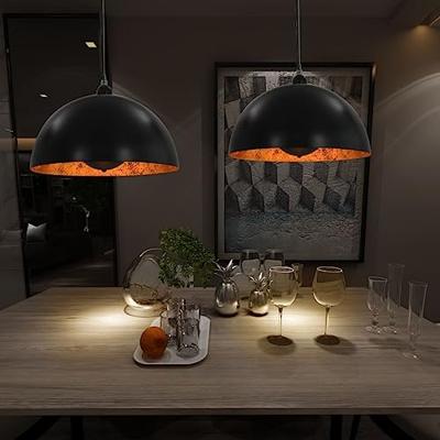 VidaXL Plafondlampen 2 st halfrond e27 40 cm zwart en goudkleurig