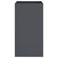 Plantenbak 42x38x75 cm staal antracietkleurig - thumbnail