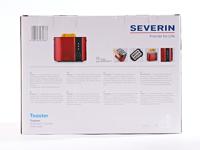 Severin AT 2217 Broodrooster Kabelgebonden, Met broodrekje Rood (metallic), Zwart - thumbnail