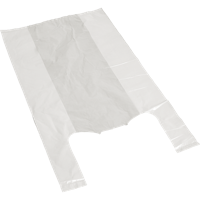 Tas | HDPE | 27x 12x48cm | hemddraagtas | wit | 2000 stuks - thumbnail