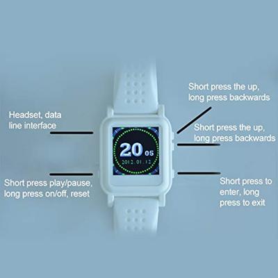 Q998 4GB MP4 E-Book privacy lezing Smart Watch ondersteuning tijd display/muziek & video afspelen/foto browsen/stopwatch (zwart)
