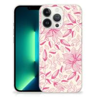iPhone 13 Pro Max | TPU Case | Pink Flowers - thumbnail