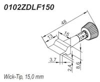 Ersa 0102ZDLF150 Soldeerpunt Grootte soldeerpunt 150 mm Inhoud: 1 stuk(s) - thumbnail