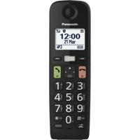 Panasonic KX-TGU112EXB Digitale telefoon, draadloos, met antwoordapparaat, basiseenheid en 2 handsets, lcd-display, grote toetsen, favoriete oproepen, compatibel met hoorapparaten, zwart - thumbnail