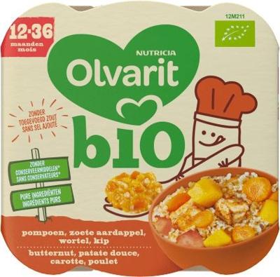 Pompoen zoete aardappel kip 12M211 bio 230 Gram