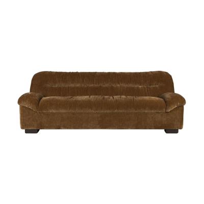 Dutchbone 3-zits Bank 'Douglas' Velvet, kleur Cognac Dutchbone 3-zits Bank 'Douglas' Velvet, kleur Cognac