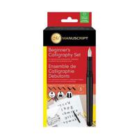 Kalligrafeer set Voor Beginners, B: 0,85-1,6 mm, zwart, 1 set - thumbnail