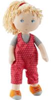 Haba knuffelpop Cassie 16 x 30 cm polyester beige/rood - thumbnail