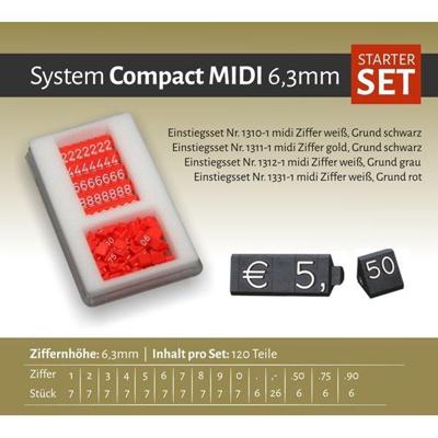 Compact Midi grijs/wit 120 delig Compact Midi grijs/wit 120 delig