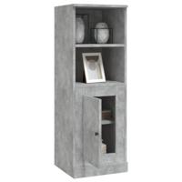 Hoge kast 36x35,5x103,5 cm bewerkt hout betongrijs - thumbnail