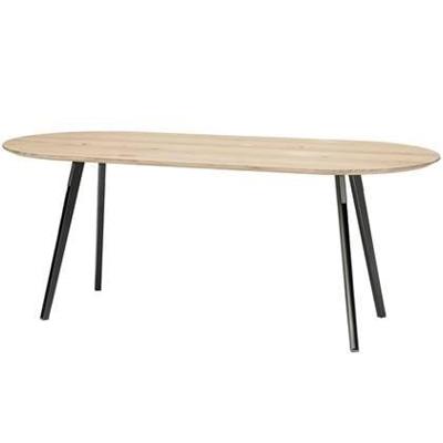 QLiv On Top eettafel ovaal 180x90 white wash oak QLiv On Top eettafel ovaal 180x90 white wash oak