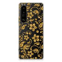 Sony Xperia 1 III | TPU Case | Gouden Bloemen - thumbnail