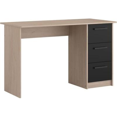 Parisot Right Office 3 laden - Brooklyn Chene Decor - L 121.4 X D 55 x H 74,5 cm - Essentieel