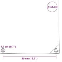 Dekzeil 650 g/m 2,5x3,5 m grijs - thumbnail