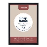 Europel clicklijst, lijst 25mm A3, mat zwart posterframe - thumbnail