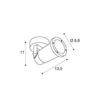 SLV NAUTILUS 1002867 LED-buitenlamp (wand) GU10 Zwart - thumbnail