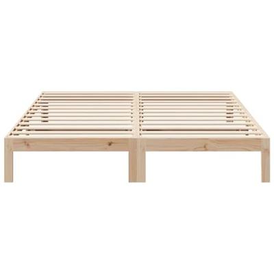 Bedframe zonder matras massief grenenhout 160x200 cm
