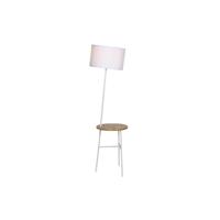 Vloerlamp DKD Home Decor Wit Bruin Polyester Metaal Pijnboom (40 x 65 x 152 cm) - thumbnail