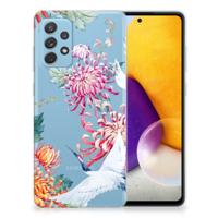 Samsung Galaxy A72 | TPU Hoesje | Bird Flowers - thumbnail