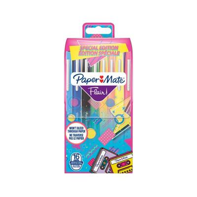 Fineliner papermate flair retro m 16st assorti Fineliner papermate flair retro m 16st assorti