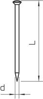 OBO Bettermann 362 Z 60 G 3354601 Lenskopspijker (Ø x l) 2 mm x 60 mm Staal Gehard 100 stuk(s) - thumbnail